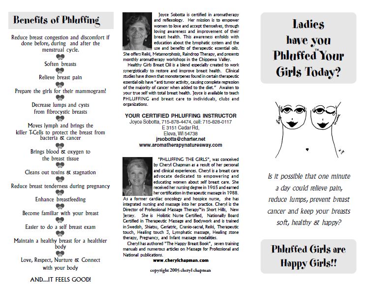 phluffing brochure page 1